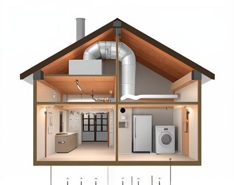Вентиляция в частном доме: схемы, расчёт и монтаж